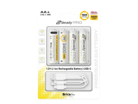 Brica B-Steady PRO 1.5V AA x4 Li-Ion Rechargeable